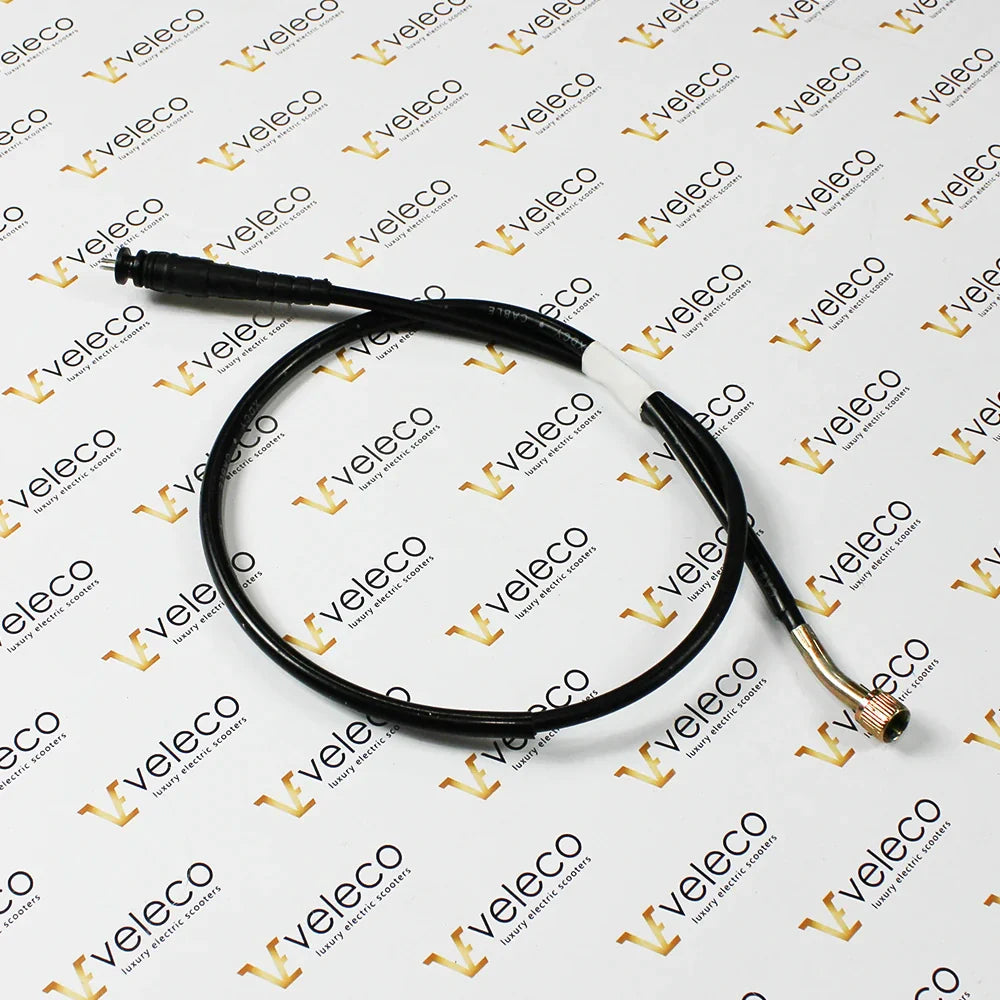 Speedometer Cable for Veleco Cristal – black speedometer cable coiled