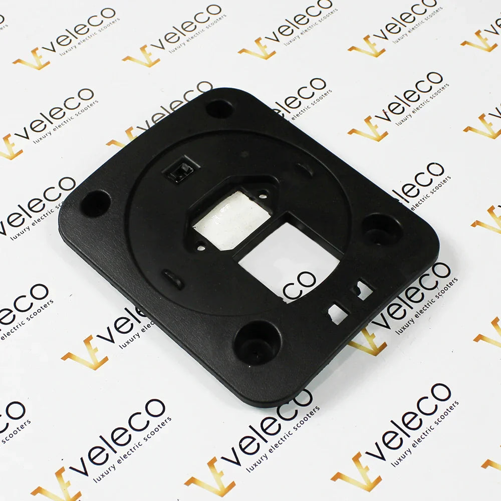 Charging Port Frame for Veleco Cristal – black plastic charging port frame