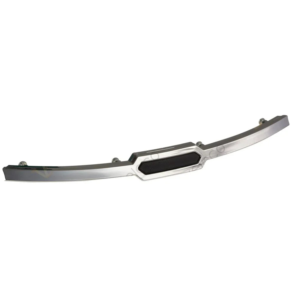 Front Cover Decor for Veleco Cristal – curved chrome trim with black insert