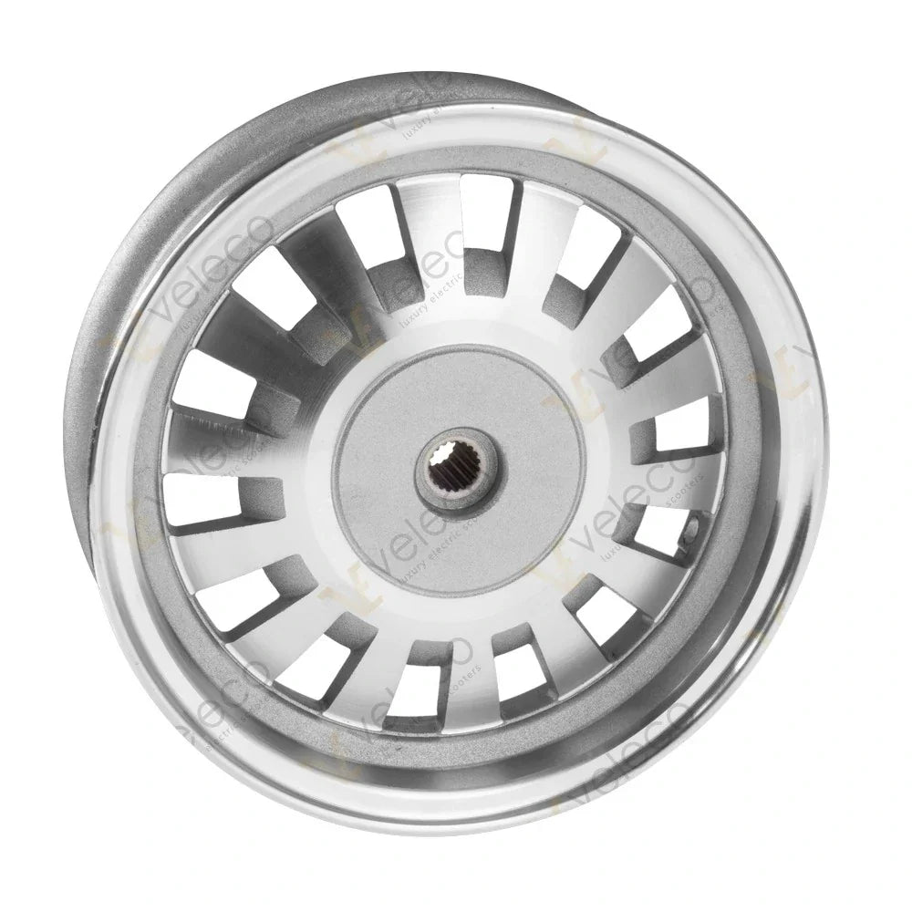 Rear Rim for Veleco Cristal – silver front view