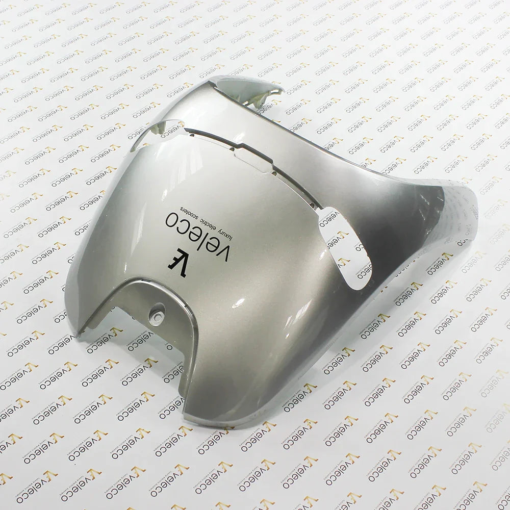 Silver Front Cover for Veleco Cristal – silver front cover, top view