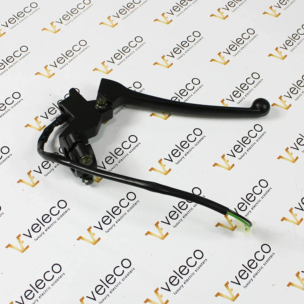 Right Brake Lever for Veleco Cristal – black brake lever with attached wires