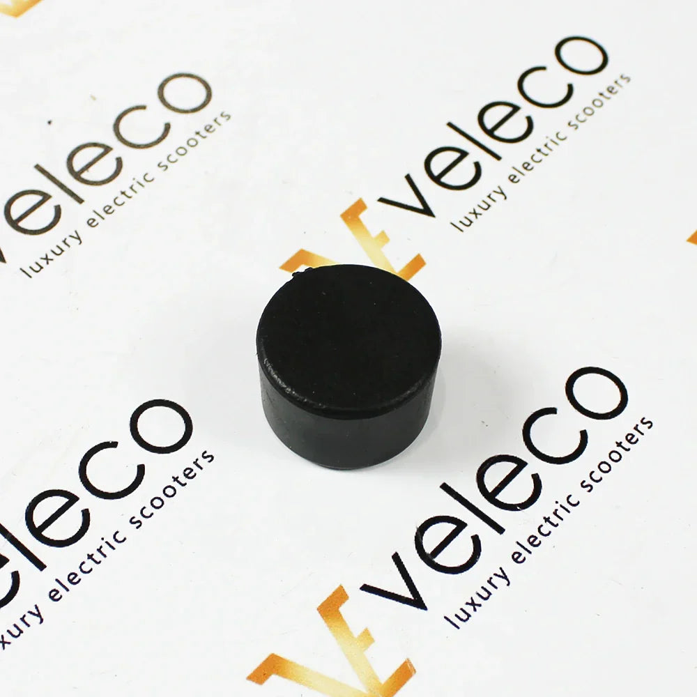 Footplate Screw Cover for Veleco Cristal – black circular footplate screw cover
