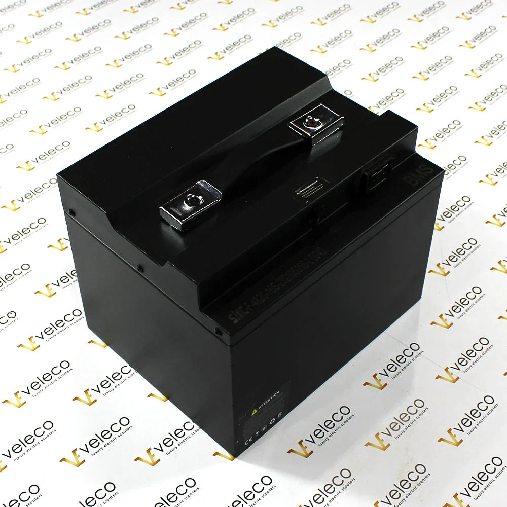 48V Li-On Battery for Veleco Draco – black battery pack with handle