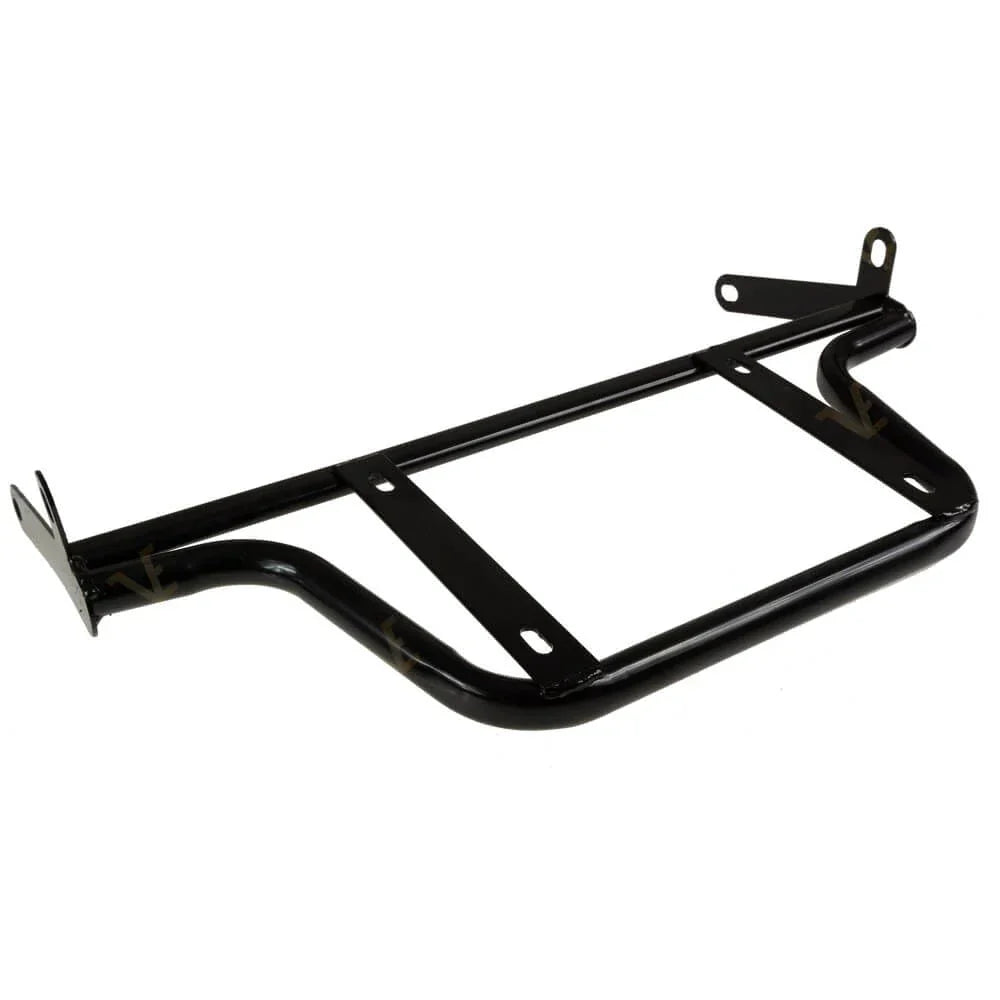 Rear Frame for Veleco Draco Lockbox – black metal frame, angled view