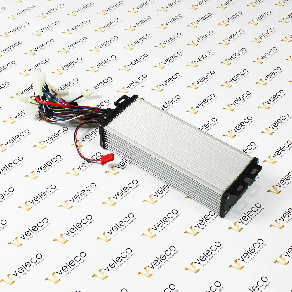 48V Controller for Veleco Draco – silver rectangular controller with wires