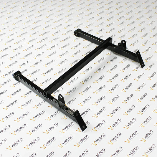 Rear Swingarm for Veleco Draco – black metal rear swingarm, angled view