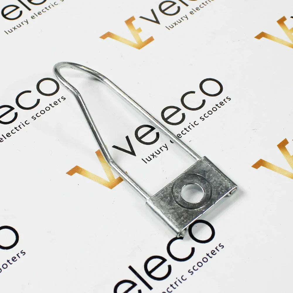 Front Brake Lever for Veleco Draco – silver metal loop with mounting plate
