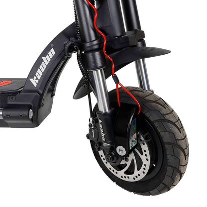 Disc Lock with Alarm – front wheel and suspension detail