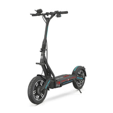 Electric Scooter Dualtron City features a sleek black frame, sturdy build, and large rubber tires for a smooth ride.