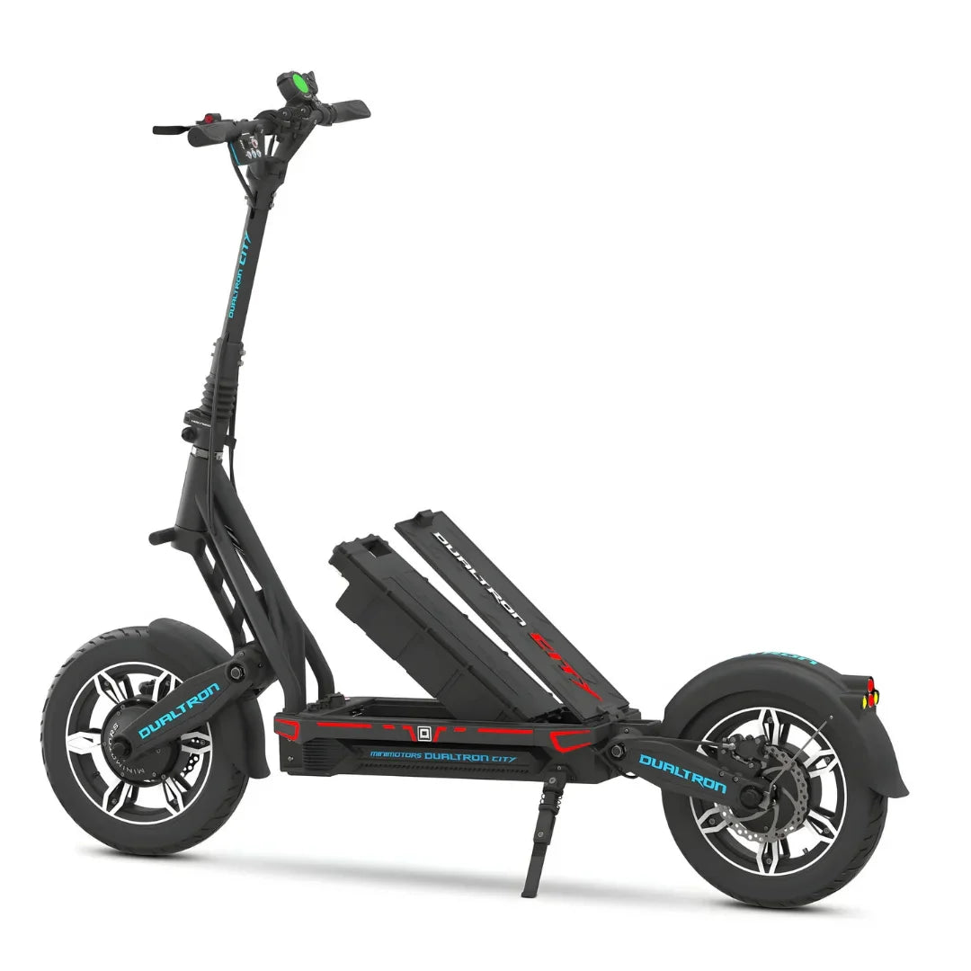 Electric Scooter Dualtron City, sleek design feature with dual wheels, powerful battery, and modern handlebars.