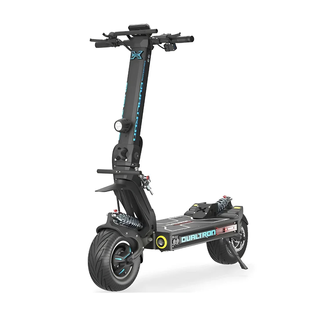 Električni romobil Dualtron X Limited – pogled sprijeda tri četvrtine