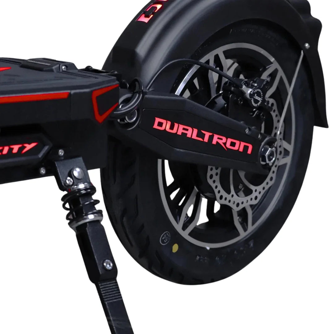 Electric scooter Dualtron City – rear wheel and kickstand