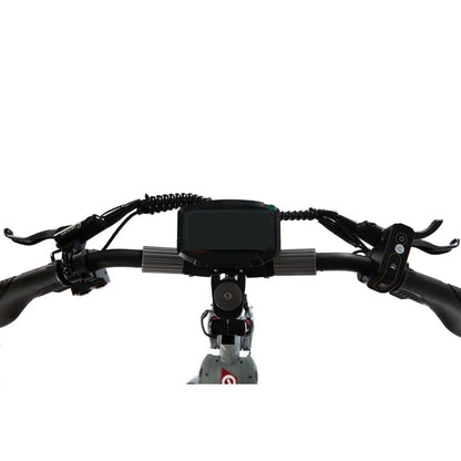 Electric Scooter Eco Speed 10x V2 features a sleek handlebar design with a digital display for speed monitoring.
