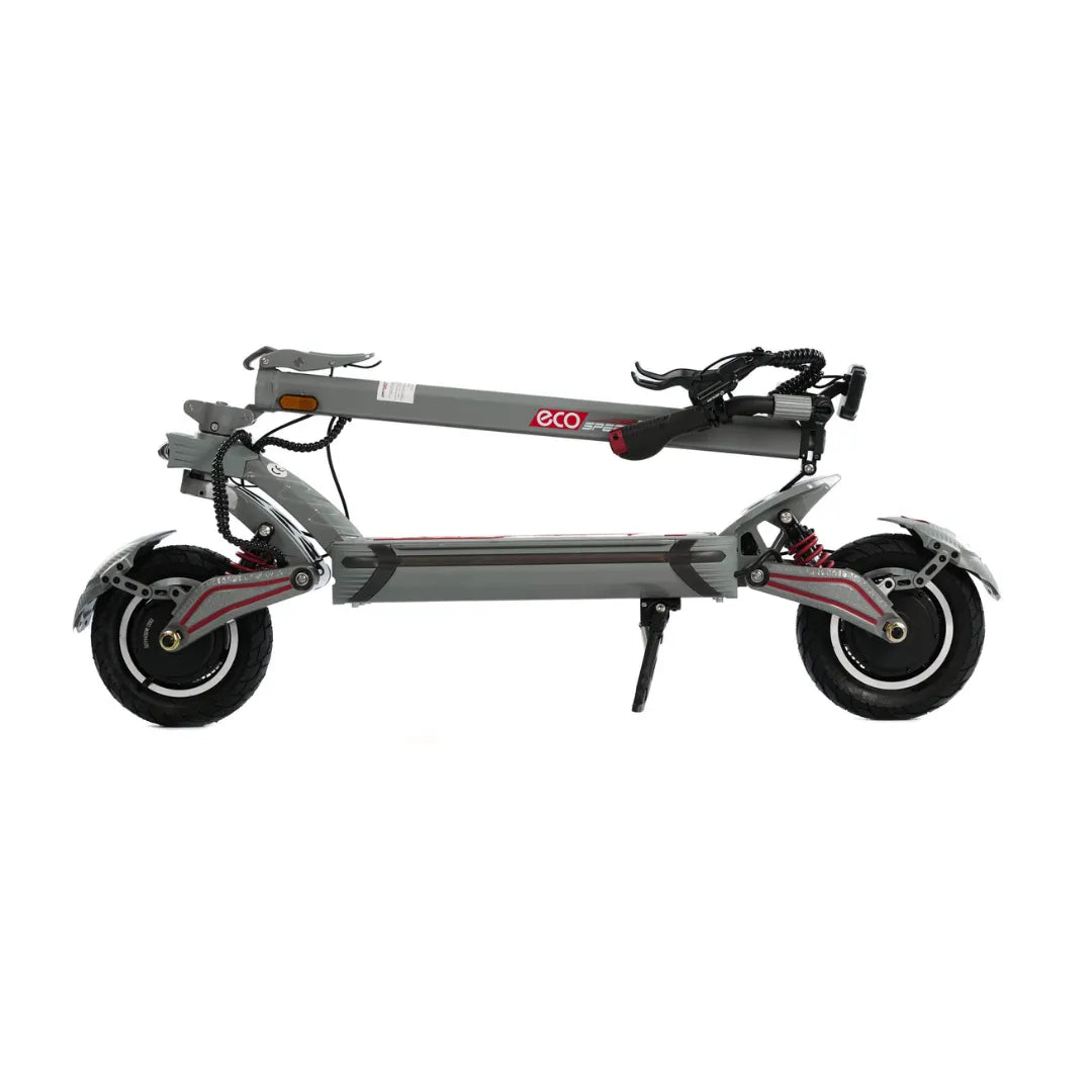 Electric Scooter Eco Speed 10x V2, sleek design, compact folding mechanism, sturdy frame, smooth tires.
