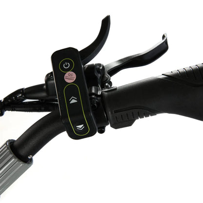 Electric Scooter Eco Speed 10x V2 features a sleek handlebar with intuitive control buttons for easy navigation.