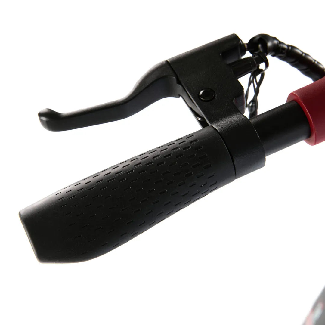 Electric Scooter Eco Speed Mini features a textured grip handle and a sleek brake lever design.