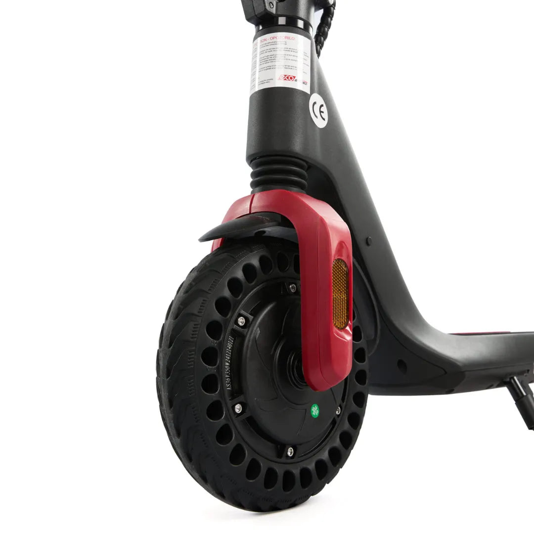 Electric scooter ECO Speed MINI – front wheel and motor close-up