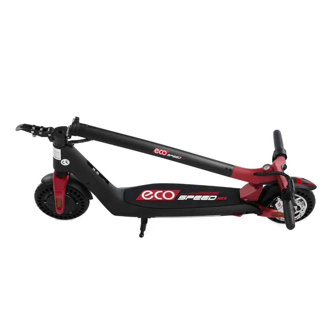 Electric scooter ECO Speed MINI – side view, folded, from above