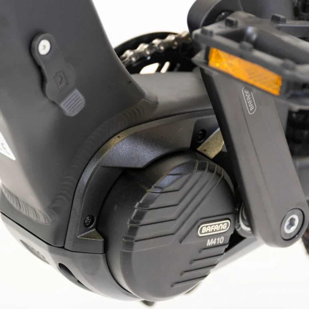 Mountain Electric Bike Econo Gams Mtb C5, featuring a Bafang M410 motor for powerful assistance.