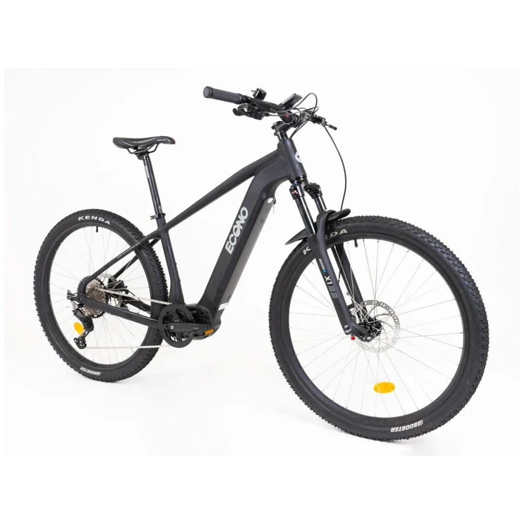 Mountain Electric Bike Econo Gams Mtb C5, sleek black design, high-performance tires, durable frame.