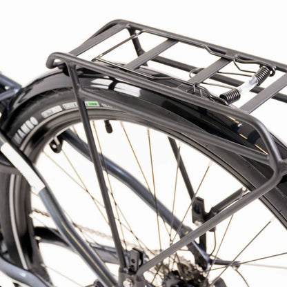 Electric Bike Econo Mare City Eecalk Auto, features a sturdy rear rack and durable wheel design.