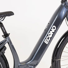 Electric Bike Econo Mare City Eecalk Auto, sleek gray frame, smooth lines, modern design, integrated controls.