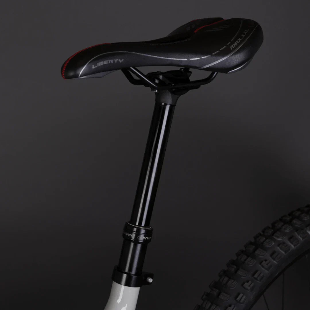 Electric bicycle ECONO Pantera C8 140 – seat and seat post close-up