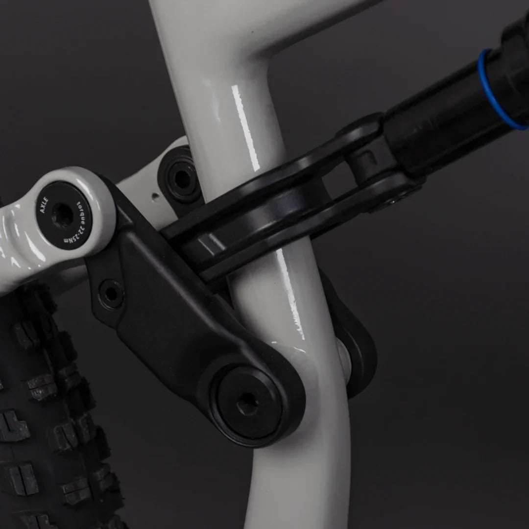 Electric bicycle ECONO Pantera C8 140 – rear suspension linkage detail