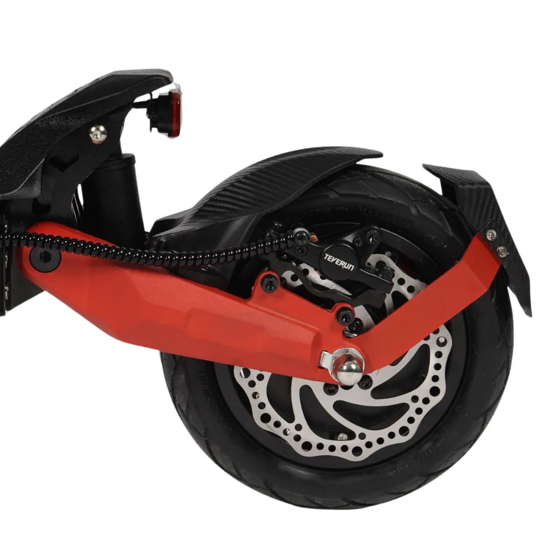 Electric scooter ECO Speed 9X – rear wheel and brake detail