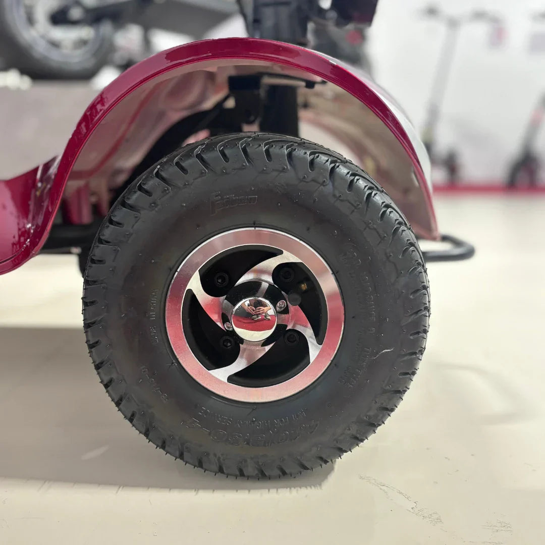 ECO Speed Senior – front wheel and alloy rim close-up
