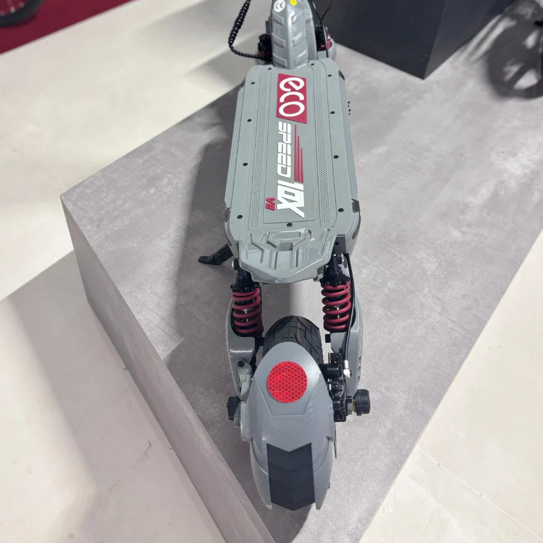 Electric scooter ECO Speed 10X V2 – top down view, rear