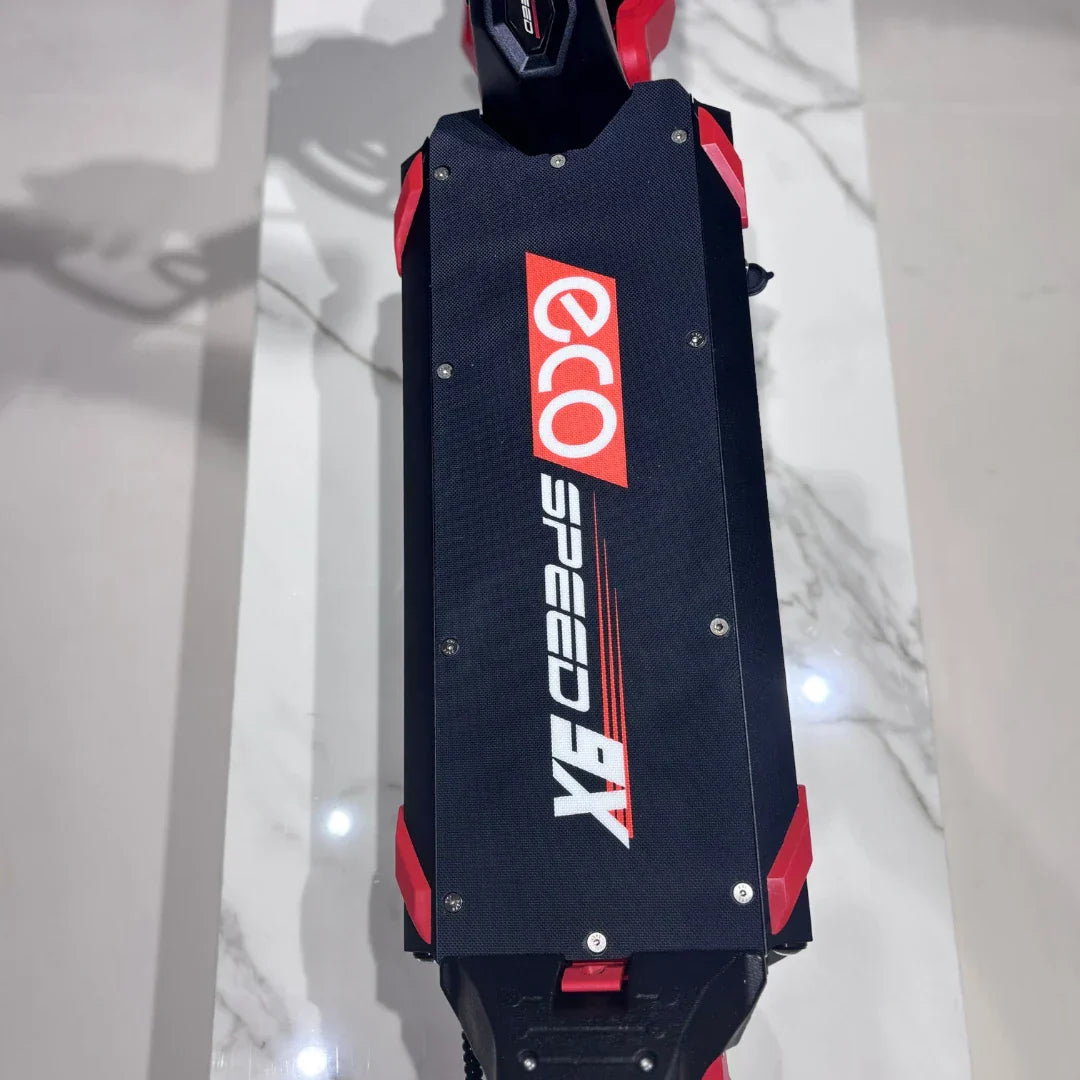 Electric scooter ECO Speed 9X – deck top view with logo