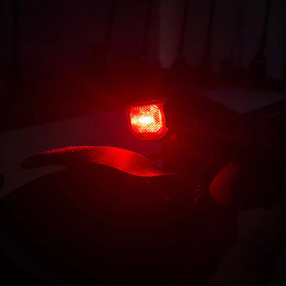 Electric Scooter Eco Speed 9x features a bright red tail light for visibility and safety at night.