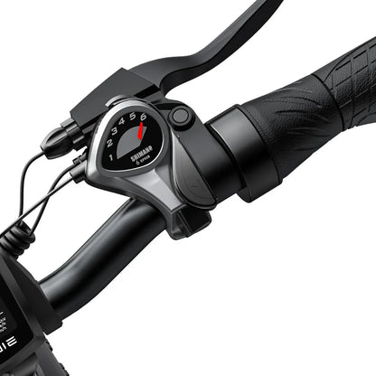 Electric Bike Engwe Ep 2 Pro features a Shimano 6-speed gear shifter for smooth cycling performance.