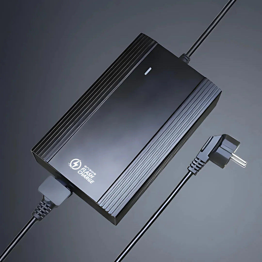 Product title: Electric Bike Engwe Le20. Sleek black charger designed for the Engwe Le20 electric bike, efficient and durable.