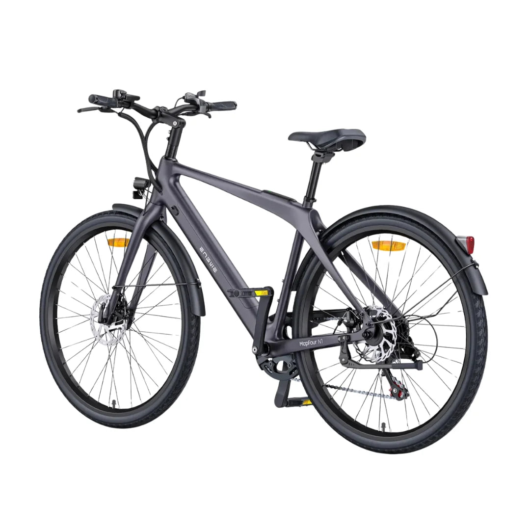 Electric Bike Engwe Mapfour N1 Air features a sleek design, lightweight frame, and durable tires for urban rides.