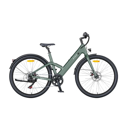 Electric Bike Engwe Mapfour N1 Air, features a sleek design in olive green, durable frame, and wide tires.