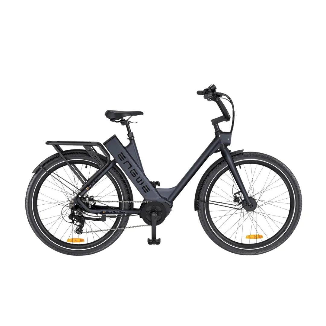 Electric bicycle Engwe P275 ST – dark grey colour variant, side view