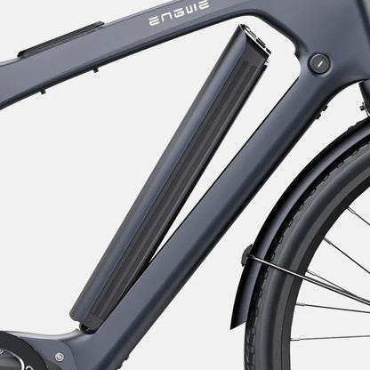 Electric Bike Engwe Mapfour N1 Pro features a sleek frame with a prominently mounted battery for easy access.