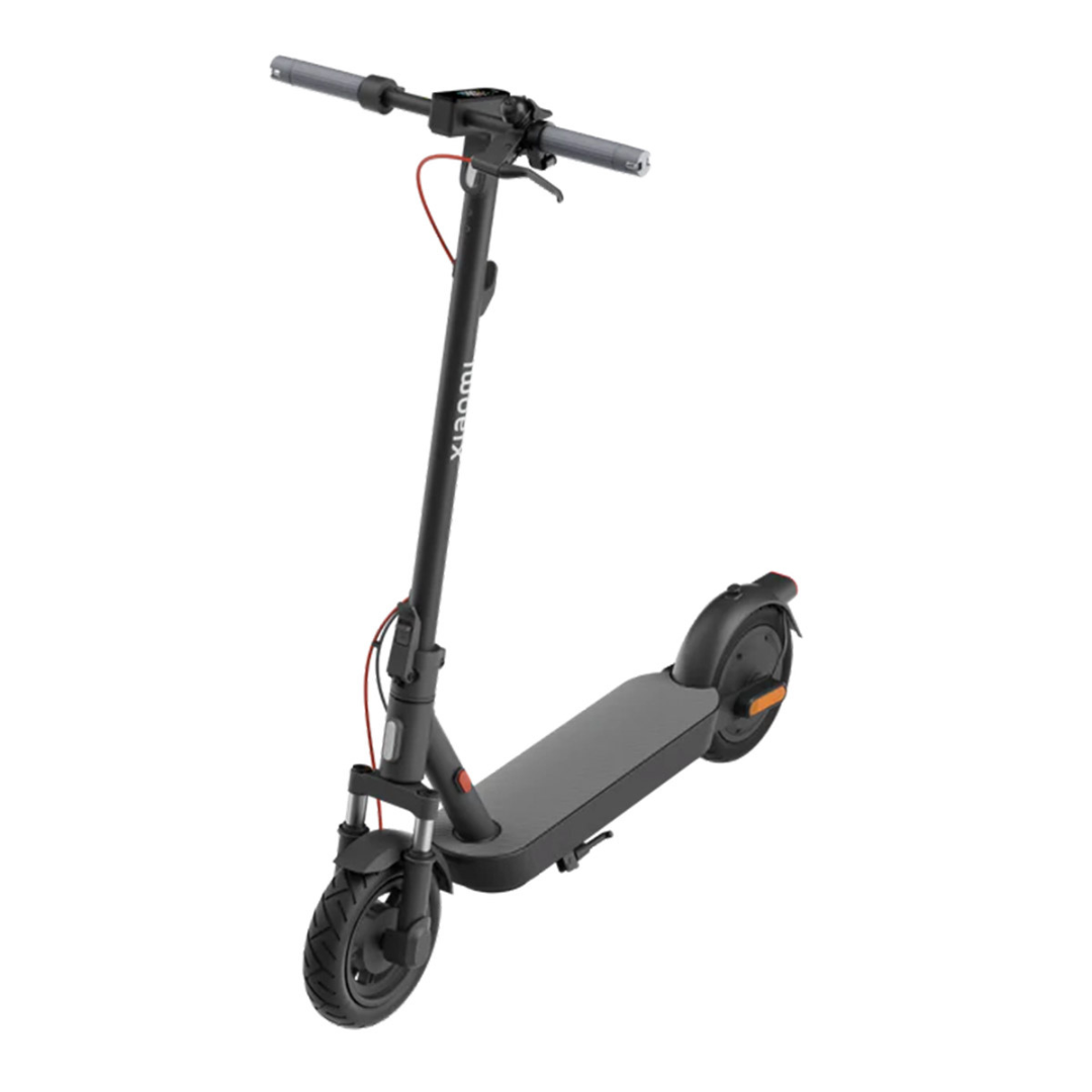 Electric Scooter Xiaomi 5, featuring a sleek black design with a comfortable handlebar and durable wheels.