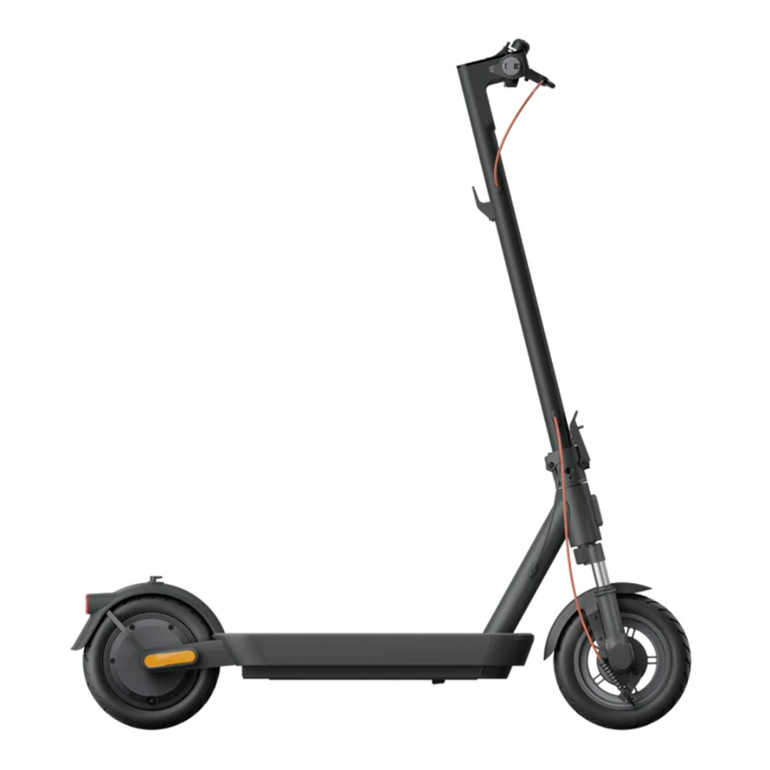 Electric Scooter Xiaomi 5, sleek black design, compact frame, energy-efficient wheels, easy to maneuver.