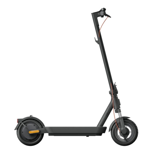 Electric Scooter Xiaomi 5, sleek black design, compact frame, energy-efficient wheels, easy to maneuver.
