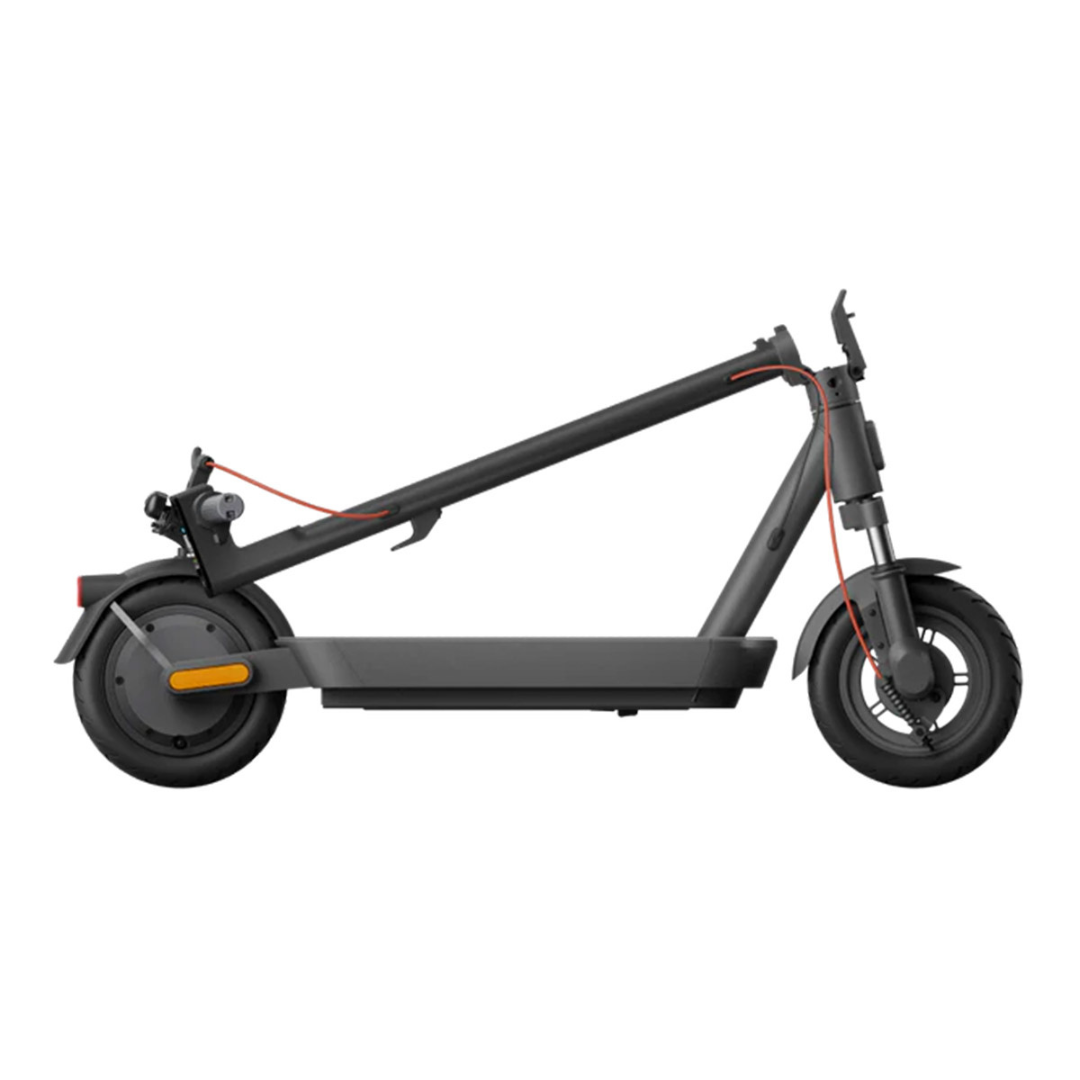 Alt text: Electric Scooter Xiaomi 5, folded design with a sleek black frame and compact wheels.