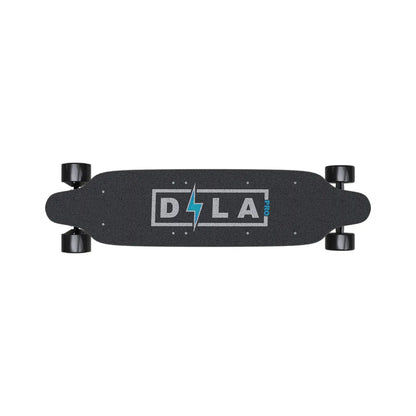 Electric Skateboard Dila Pro features a sleek black design with a textured grip surface and bold logo.