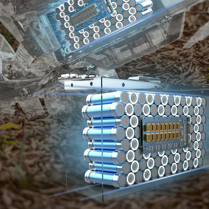 KuKirin X1 – accupack en afzonderlijke cellen van dichtbij