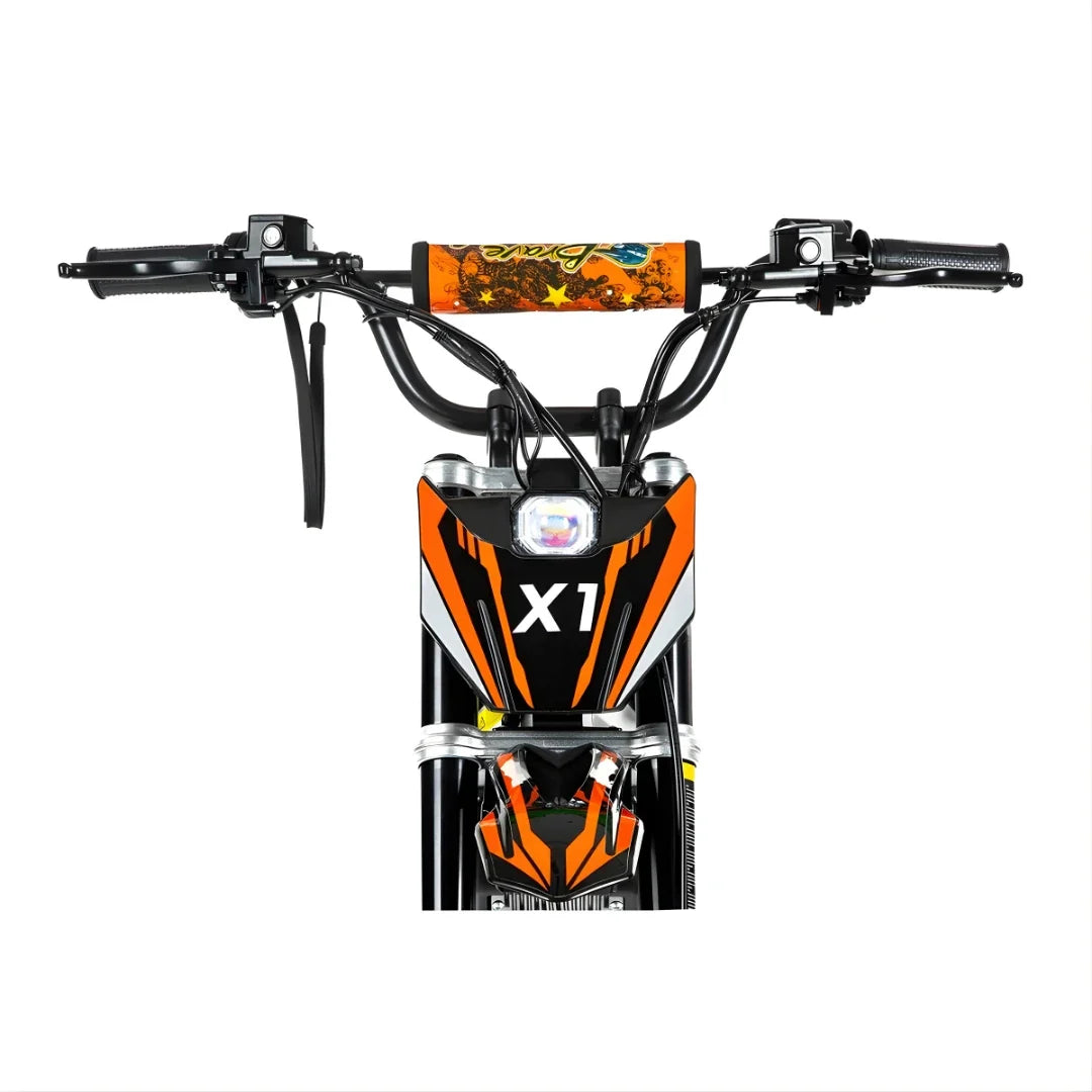 KuKirin X1 – vooraanzicht stuur en koplamp