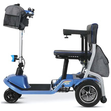 Electric Mobility Scooter Smartelektro F2 features a sleek blue design, ergonomic seat, adjustable armrests, and storage basket.