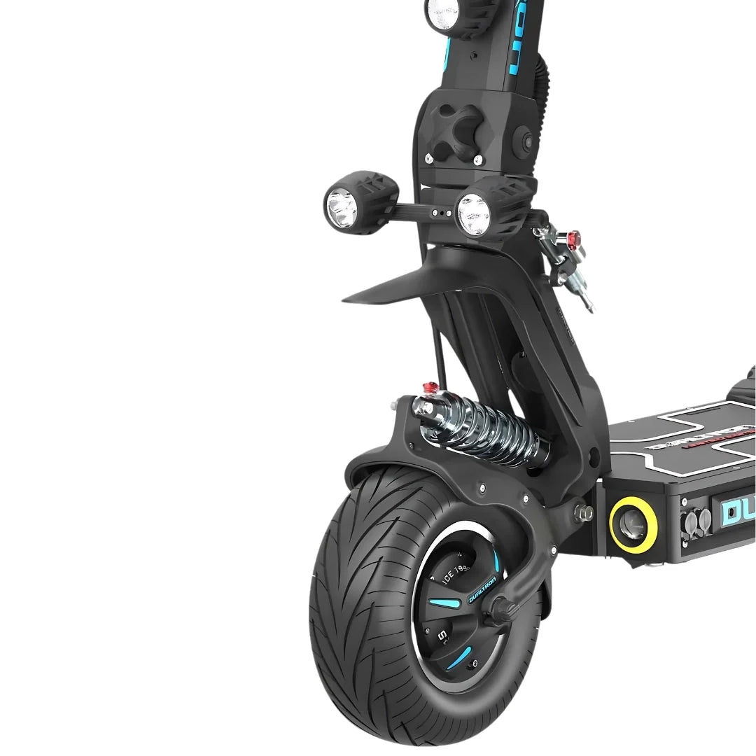 Električni romobil Dualtron X Limited – detaljan prikaz prednjeg kotača i ovjesa