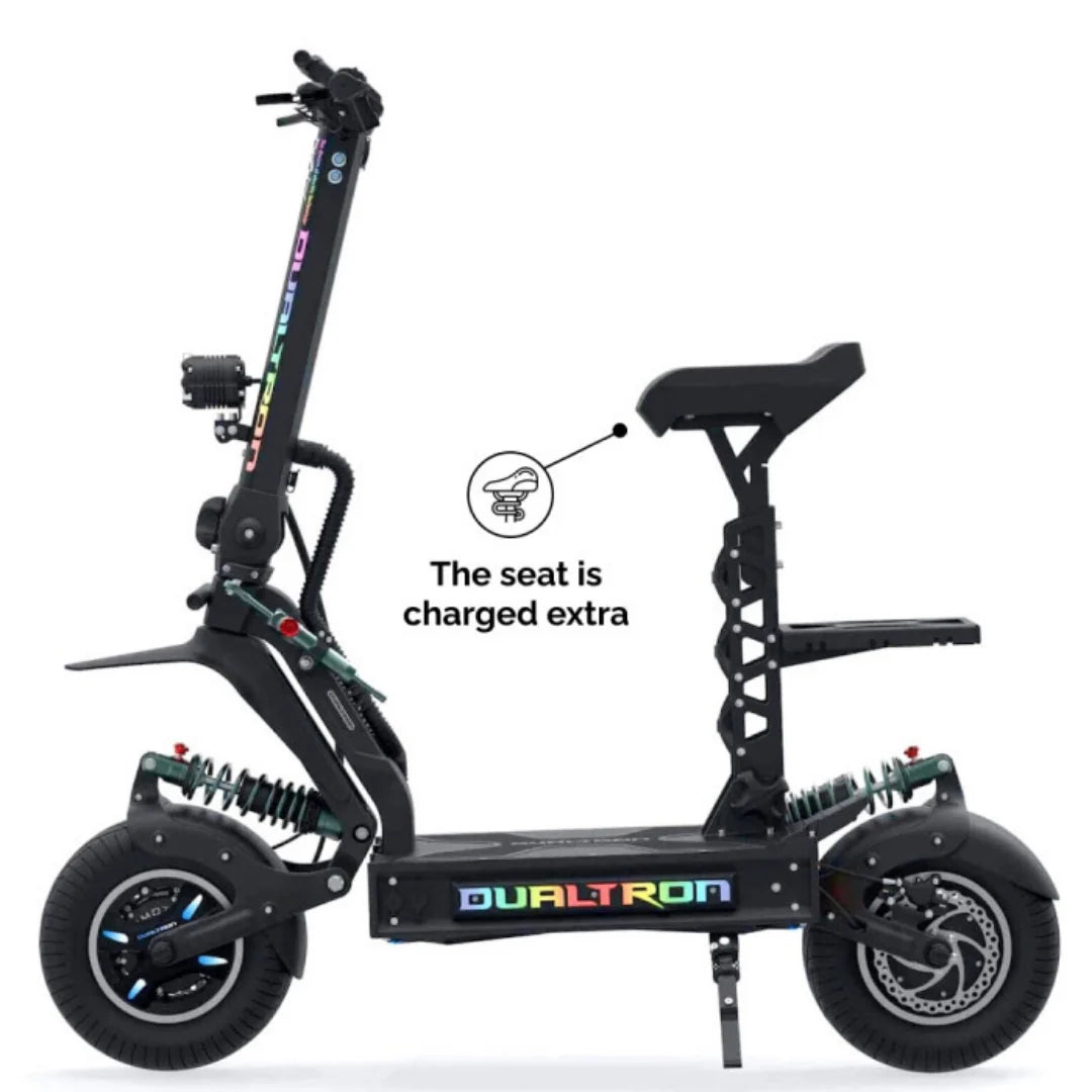 Electric scooter Dualtron X2 UPGRADE – left side view with optional seat